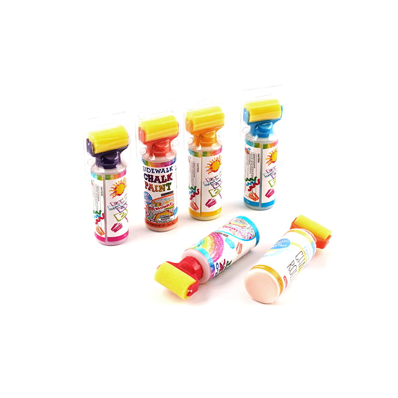 اسباب بازی رنگ گچ پیاده رو